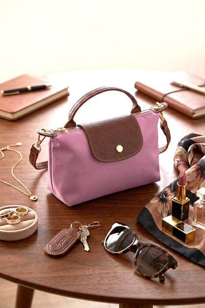 Zenana Trendy Color Block Flap Mini Handbag Ua-209