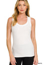 Zenana Ribbed Scoop Neck Tank Top