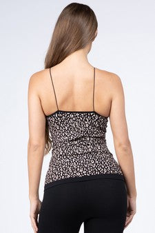 Women's Seamless Leopard Cami Top One size