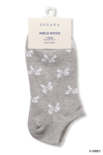 Ribbon Printed Socks