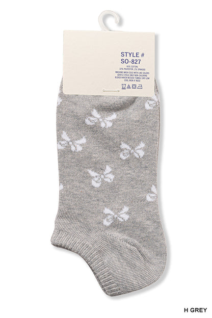 Ribbon Printed Socks