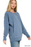 Pigment Dyed French Terry w Pockets Sweatshirt Zenana