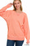 Pigment Dyed French Terry Pullover with Pockets Sweatshirt Zenana