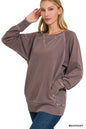 Mahogany PLUS Pigment Dyed French Terry Pullover Sweatshirt