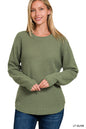 Round Neck Basic Sweater Zenana