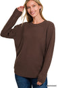 Round Neck Basic Sweater Zenana