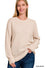 Round Neck Basic Sweater Zenana