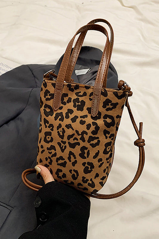Zenana Retro Suede Crossbody Mini Bucket Tote Bag