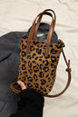 Zenana Retro Suede Crossbody Mini Bucket Tote Bag
