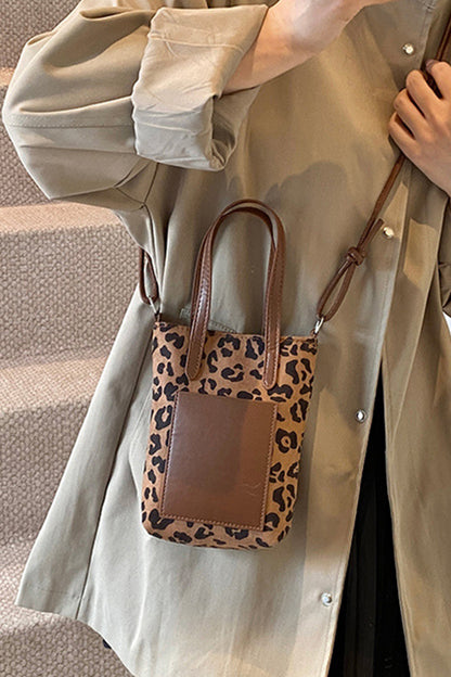 Zenana Retro Suede Crossbody Mini Bucket Tote Bag