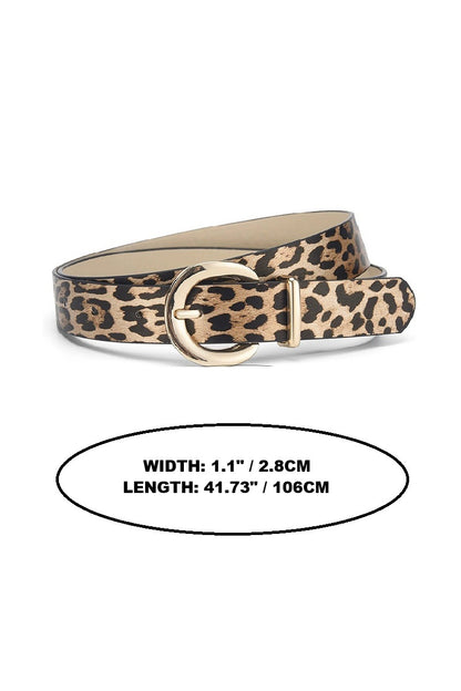 Zenana Gold Pin Buckle Fashion Belt U-436