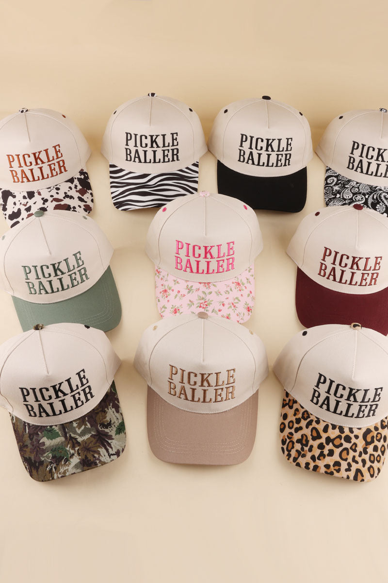 Zenana "Pickle Baller" Two-Tone Snapback Hat UA-796