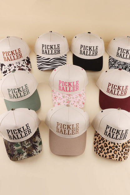 Zenana "Pickle Baller" Two-Tone Snapback Hat UA-796