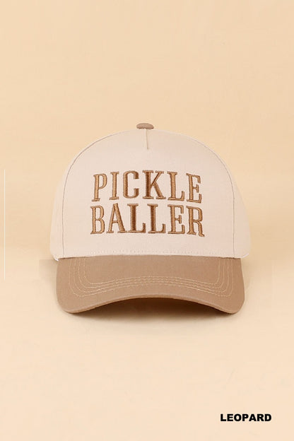 Zenana "Pickle Baller" Two-Tone Snapback Hat UA-796