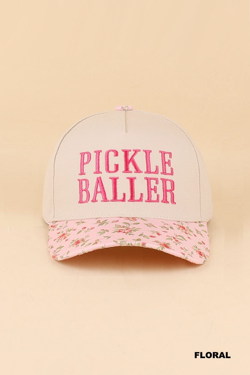 Zenana "Pickle Baller" Two-Tone Snapback Hat UA-796