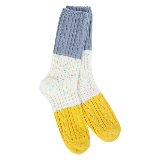 Weekend Confetti Cable Crew Socks