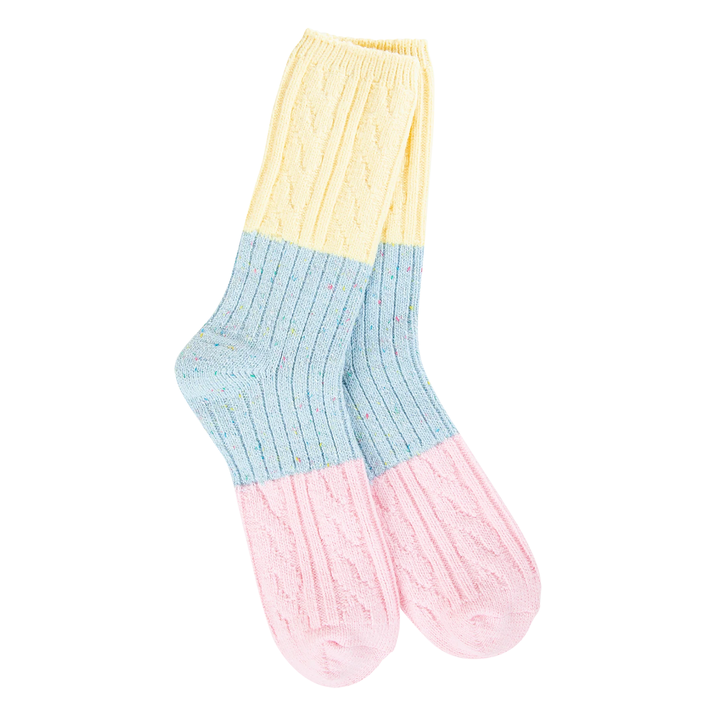 Weekend Confetti Cable Crew Socks