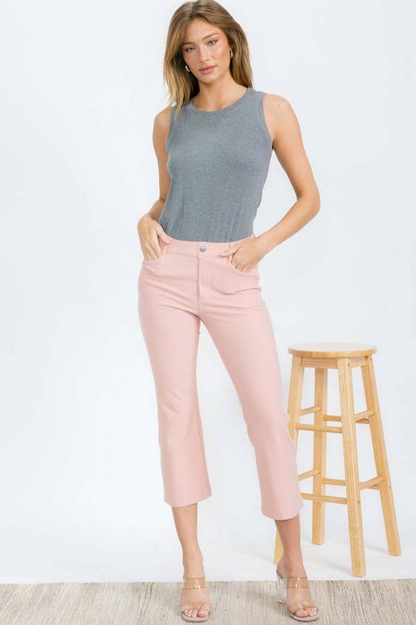 Women's Ribbed Viscose Crew Neck Loose Fit Tank XL