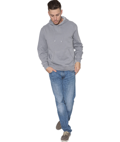 Unisex Fit Burnout Fleece Pullover Hoodie