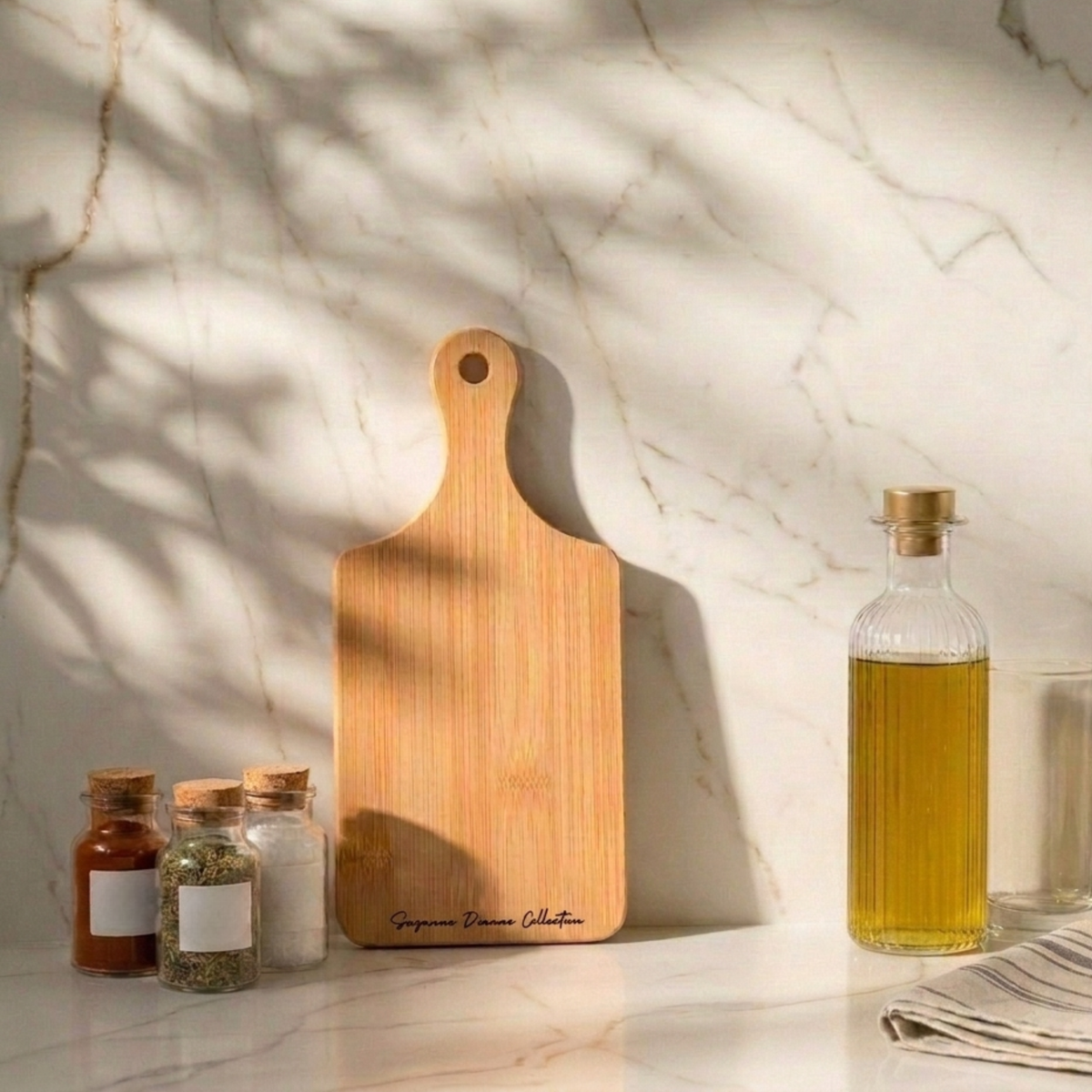 BAMBOO WOOD CUTTING AND CHARCUTERIE BOARD