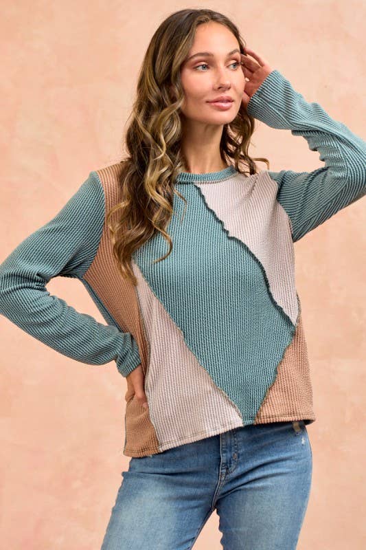 LMT4804-Bold and basic cut ou rib top