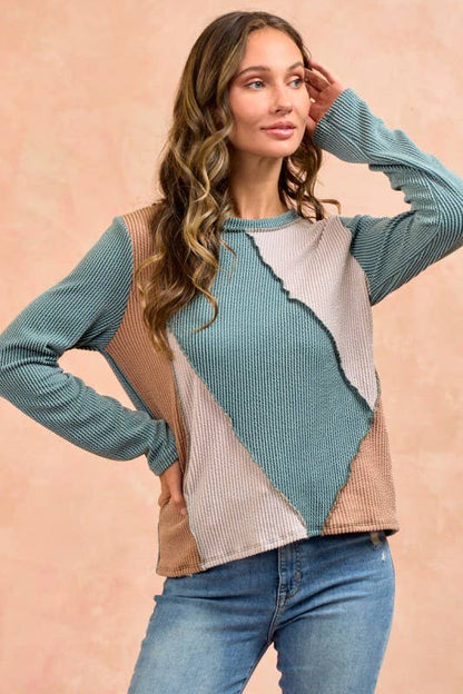 LMT4804-Bold and basic cut ou rib top