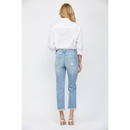 Mica Mid Rise Cigarette Crop Cropped Jeans