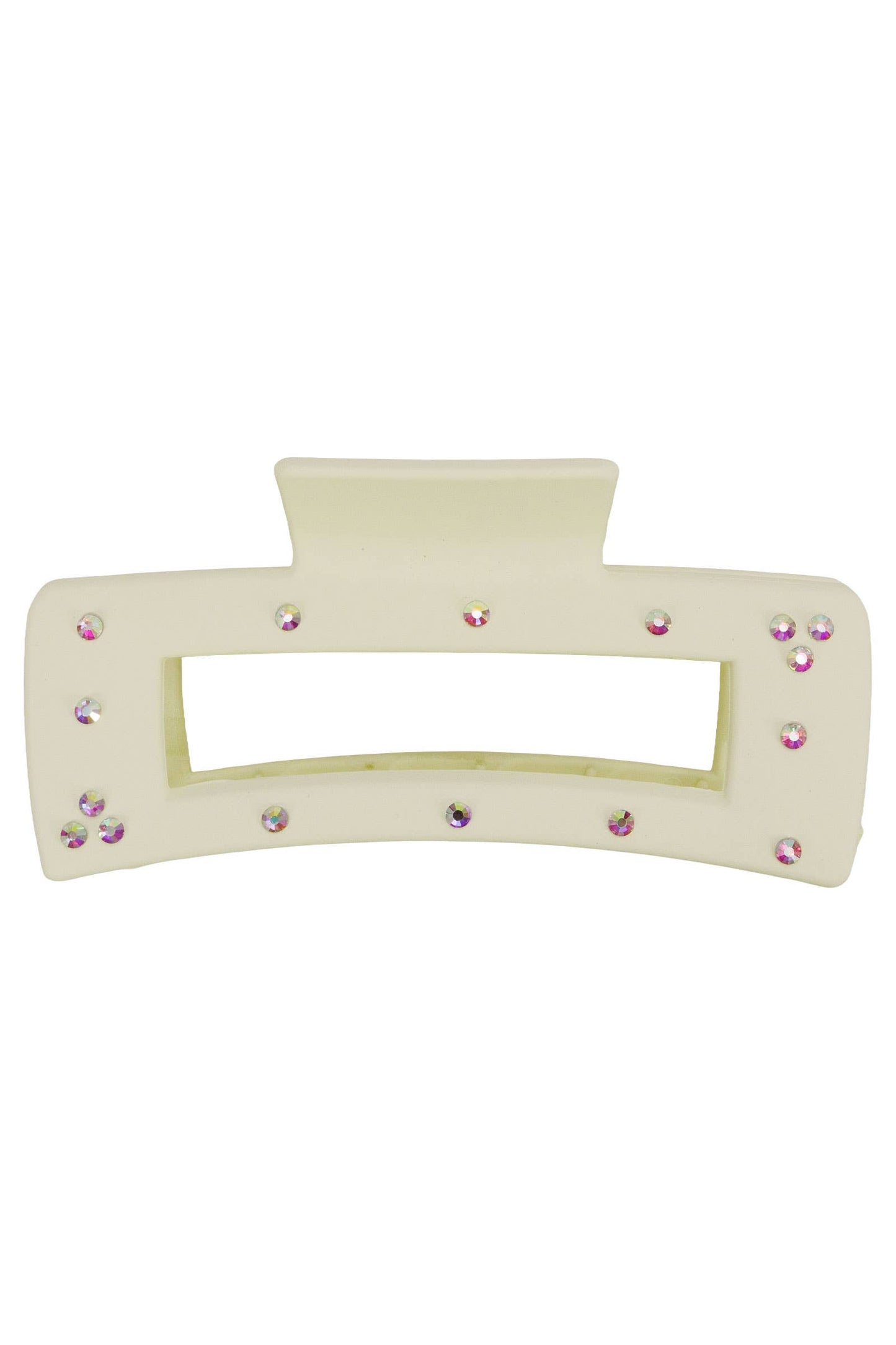 Bling Matte Hollow Block Hair Claw