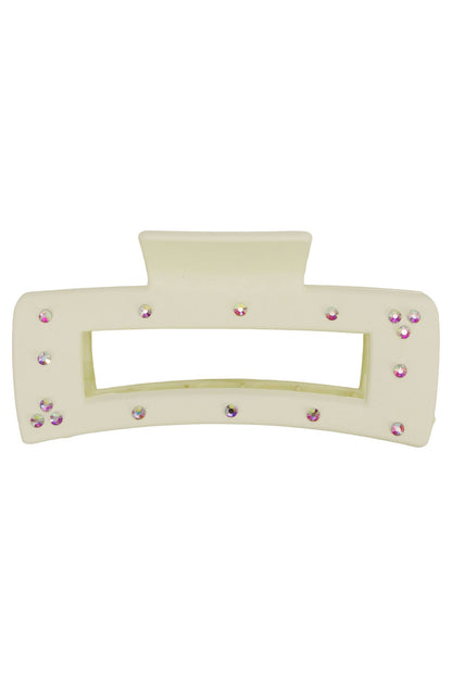 Bling Matte Hollow Block Hair Claw