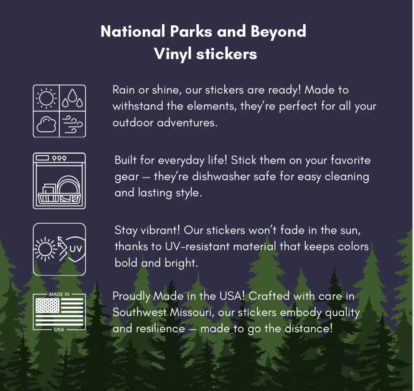 Sad Sasquatch, I Stand with Park Rangers, Vinyl 3" Sticker