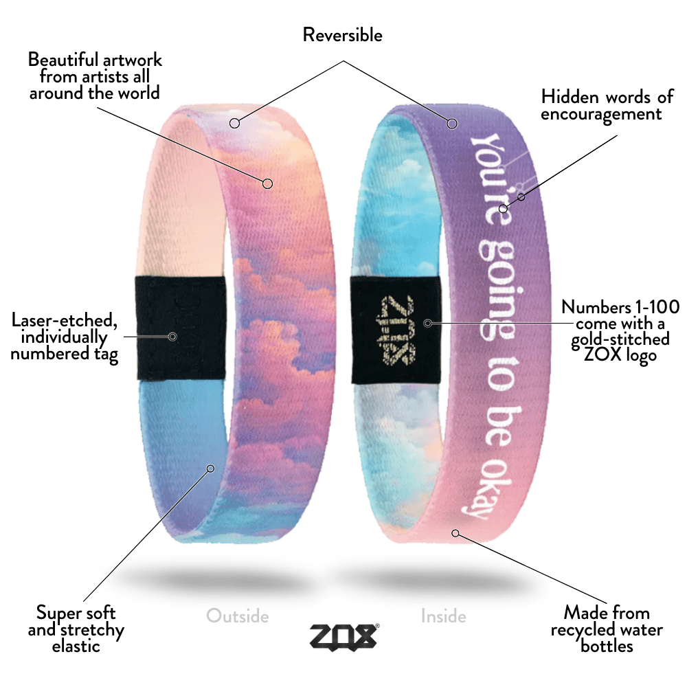 You're Going To Be Okay Interactive Affirmation Bracelet