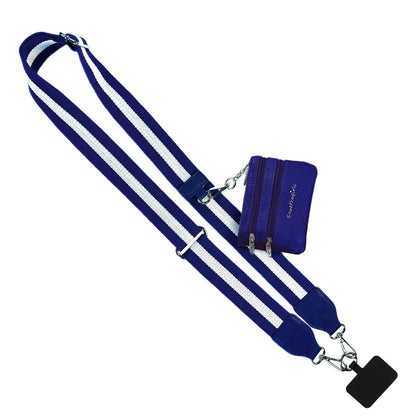 Clip & Go Crossbody Strap w/Pouch - Bold Stripe Collection