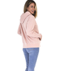 Ladies Crossover Hoodie - Garment Burnout Fleece