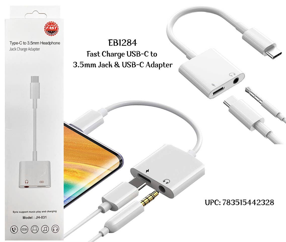 USB-C to USB-C & HEADPHONE JACK