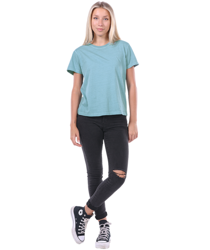 Ladies Jersey Crew Neck Cu-Tee