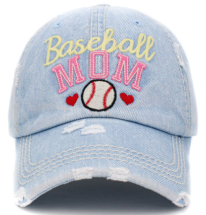 Baseball Mom Washed Vintage Ballcap