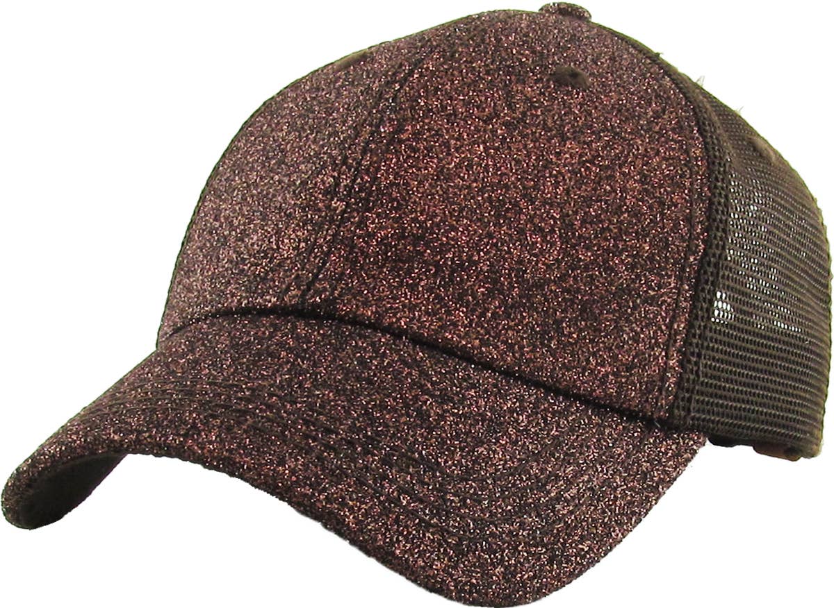 Glitter Meshback Baseball Cap