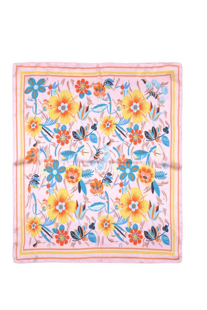 BS0047 Multi Color Flower Print Bandana