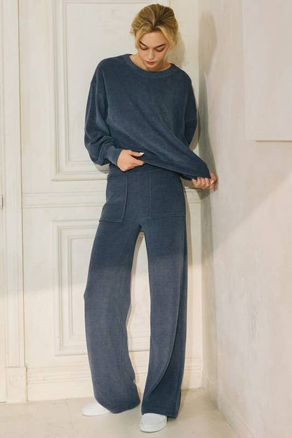 Yelete Relaxed Fit Corduroy Lounge Pants 827CD001