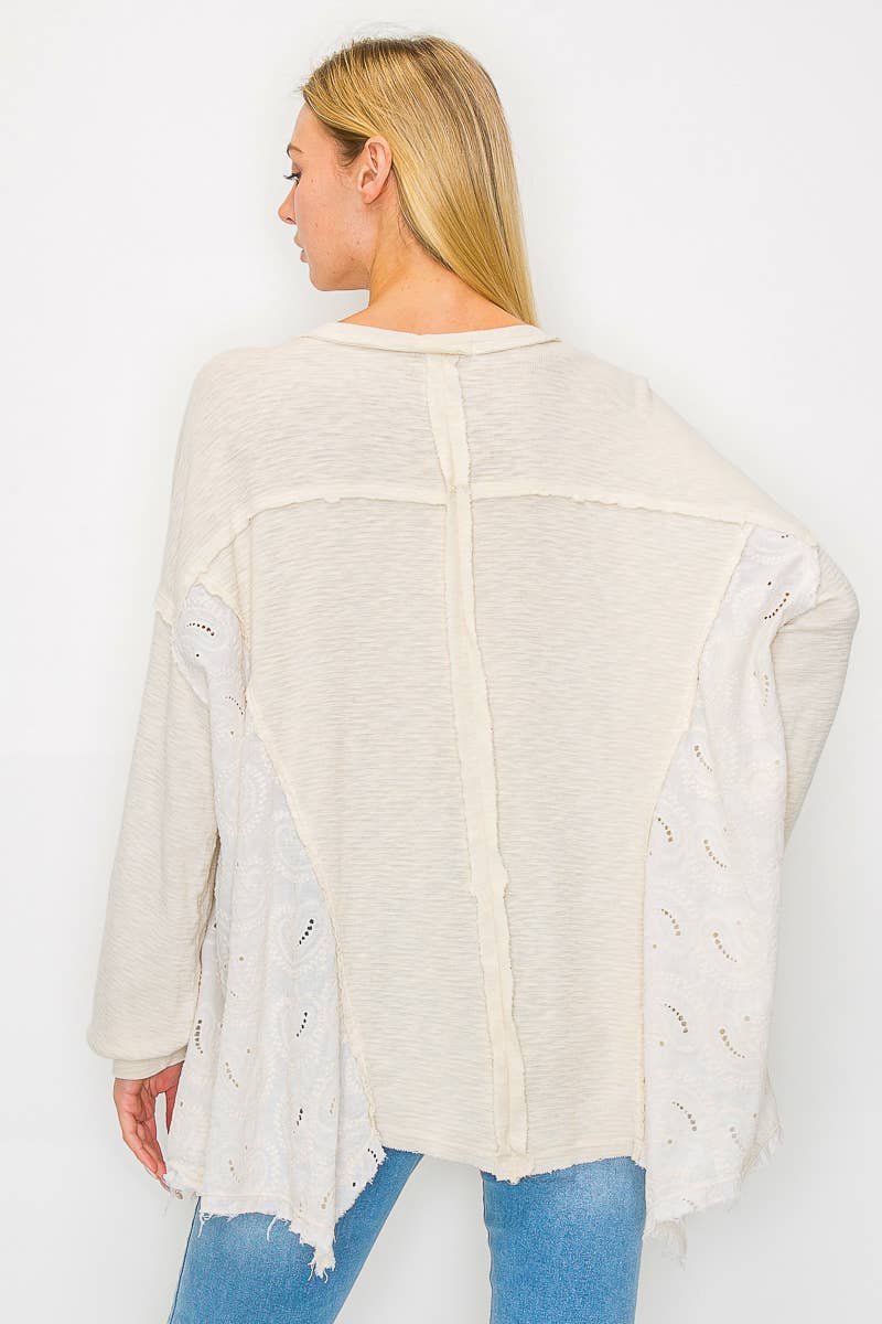 BEST Mineral Washed Western Boho Paisley Top HT5559