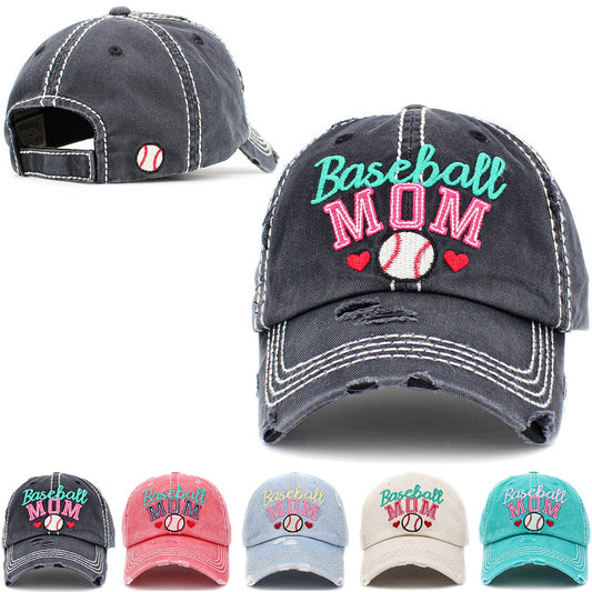 Baseball Mom Washed Vintage Ballcap