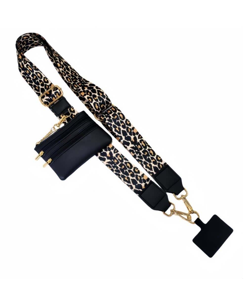 HANDBAG STRAP WITH ZIPPER POUCH PHONE HOLDER WRISTBAND