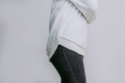 MK159 Acid Washed Sweatshirt - Heather Grey