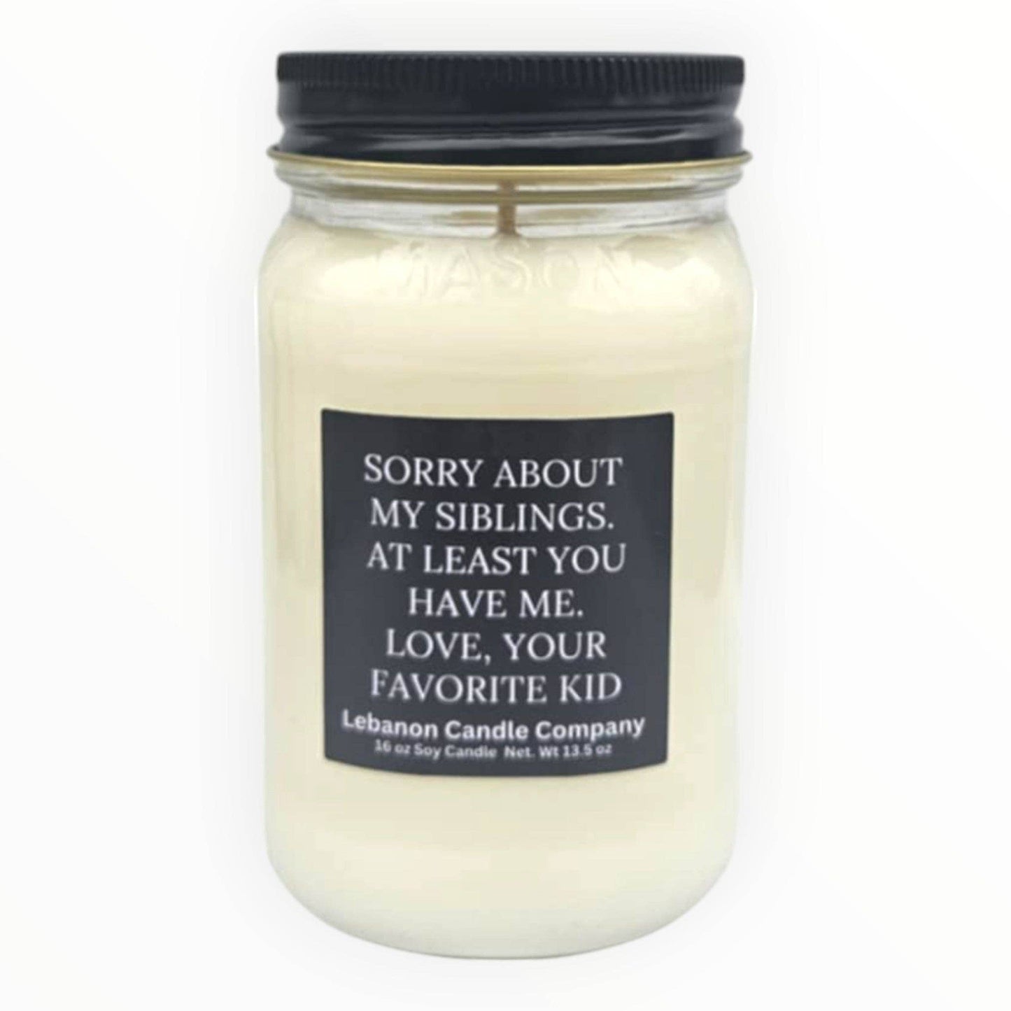 Funny Siblings Favorite Kid Candle