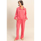 Double Knit Wide-Leg Sweatpants