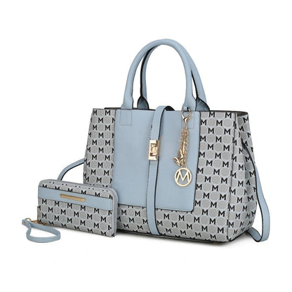 MKF Yuliana Circular M emblem Satchel Bag by Mia K