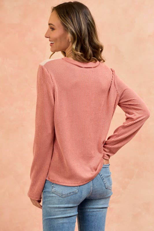 LMT4804-Bold and basic cut ou rib top