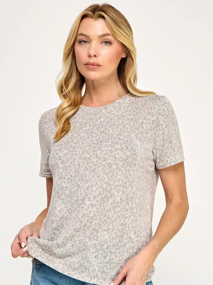 Wasabi + Mint Leopard & Camo Slub Shirt Top – WMT3859
