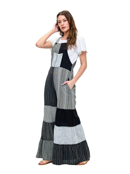 Yak & Yeti Spring/Summer Patchwork Overall Jumpsuit