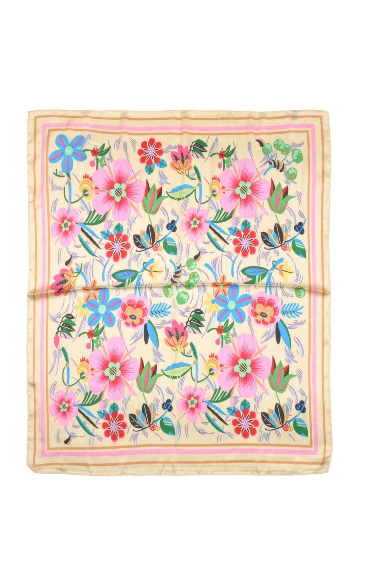 BS0047 Multi Color Flower Print Bandana